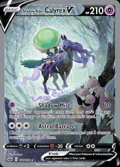 Chilling Reign Shadow Rider Calyrex V #172 card