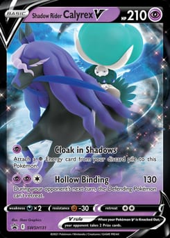 SWSH Black Star Promos Shadow Rider Calyrex V #SWSH131 card
