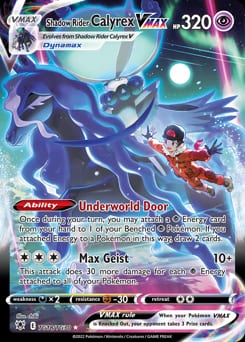 2022 Astral Radiance Trainer Gallery Shadow Rider Calyrex VMAX #TG18