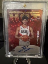 2022-23 Hoops Hot Signatures Shaedon Sharpe #HSR-SSP card