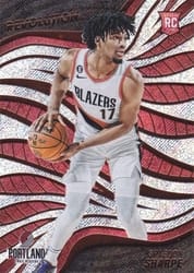 2022-23 Panini Revolution Base Set Shaedon Sharpe #127 card