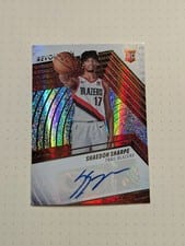 2022-23 Panini Revolution Rookie Autographs Shaedon Sharpe #RA-SHS card