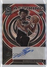 2022-23 Panini Spectra Aspiring Autographs Shaedon Sharpe #AA-SHS card
