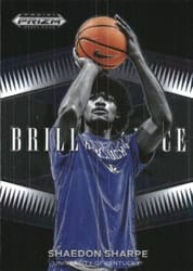 2022 Panini Prizm Draft Picks Brilliance Shaedon Sharpe #BR-SS card