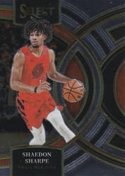 2023-24 Panini Select Base Set Shaedon Sharpe #186 card