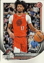 2025-26 Bowman Base Set Shaedon Sharpe #110 card