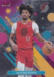 2025-26 Finest Base Set Shaedon Sharpe #70 card