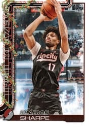 2025-26 Topps Holiday Base Set Shaedon Sharpe #H98 card
