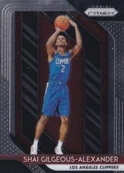 2018-19 Panini Prizm Base Set Shai Gilgeous-Alexander #184 card