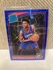 2018 Panini Donruss Optic Shai Gilgeous-Alexander Blue Velocity #162 card
