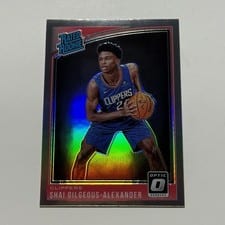 2018 Panini Donruss Optic Shai Gilgeous-Alexander Holo #162 card