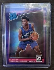 2018 Panini Donruss Optic Shai Gilgeous-Alexander Purple #162 card