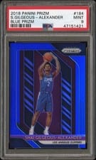 2018 Panini Prizm Shai Gilgeous-Alexander Blue Prizm #184 card