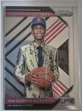 2018 Panini Prizm Luck of the Lottery Shai Gilgeous Alexander #11 card