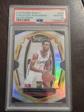 2018 Panini Select Shai Gilgeous-Alexander Silver Prizm #104 card