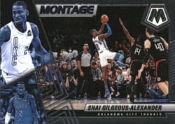 2021-22 Panini Mosaic Montage Shai Gilgeous-Alexander #18 card