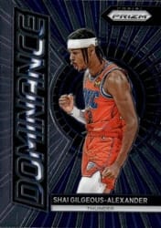 2023-24 Panini Prizm Dominance Shai Gilgeous-Alexander #22 card