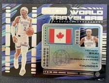 2023-24 Panini Recon World Travelers Shai Gilgeous-Alexander #1 card