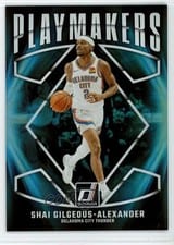 2024-25 Donruss PlayMakers Shai Gilgeous-Alexander #10 card