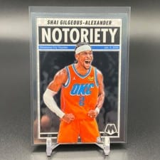 2024-25 Panini Mosaic Notoriety Shai Gilgeous-Alexander #7 card