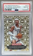 2024-25 Panini Prizm Monopoly Millionaire White Shai Gilgeous-Alexander #W16 card