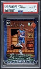 Shai Gilgeous-Alexander 2025 Panini Donruss Optic Downtown #7 card