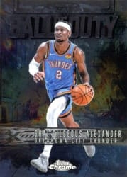 2025-26 Topps Chrome Ball of Duty Shai Gilgeous-Alexander #BD-6 card