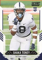 2021 Score Base Set Shaka Toney #396 card