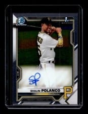 2021 Bowman Chrome Prospect Autographs Shalin Polanco #CPA-SP card