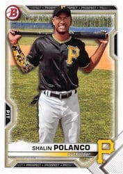 2021 Bowman Draft Base Set Shalin Polanco #BD-176 card