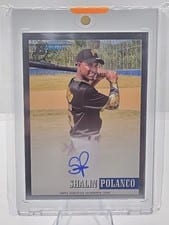 2021 Bowman Heritage Chrome Prospect Autographs Shalin Polanco #93PA-SP card