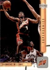 2001-02 Upper Deck Base Set Shammond Williams #160 card