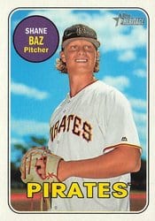 2018 Topps Heritage Minor League Base Set Shane Baz #81 card