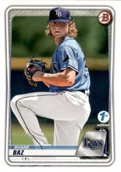 2020 Bowman 1st Edition Base Set Shane Baz #BFE-20 card