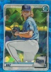 2020 Bowman Sapphire Edition Base Set Shane Baz #BCP-20 card
