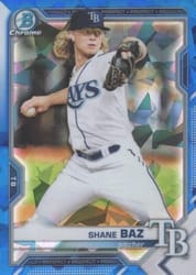 2021 Bowman Sapphire Edition Base Set Shane Baz #BCP-134 card