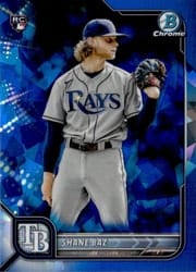 2022 Bowman Chrome Sapphire Edition Base Set Shane Baz #66 card