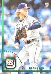 2022 Bowman Heritage Base Set Shane Baz #63 card