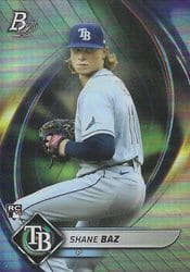 2022 Bowman Platinum Base Set Shane Baz #76 card