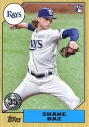 2022 Topps 1987 Topps Baseball (Series 2) Shane Baz #87TB-33 card