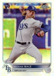 2022 Topps Chrome Logofractor Edition Base Set Shane Baz #8 card