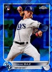 2022 Topps Chrome Sapphire Edition Base Set Shane Baz #421 card