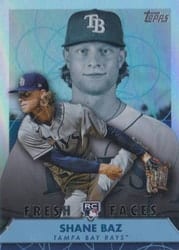 2022 Topps Fresh Faces Shane Baz #FF-5 card