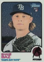2022 Topps Heritage Chrome Shane Baz #161 card