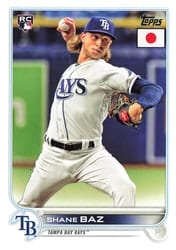 2022 Topps Japan Edition Base Set Shane Baz #125 card