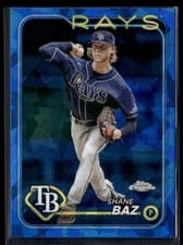 2024 Topps Chrome Sapphire Edition Base Set Shane Baz #435 card