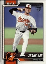 2026 Topps Base Set Shane Baz #475 card