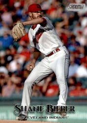 2019 Stadium Club Base Set Shane Bieber #72 card