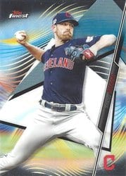 2020 Finest Base Set Shane Bieber #104 card