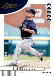 2020 Panini Absolute Base Set Shane Bieber #71 card